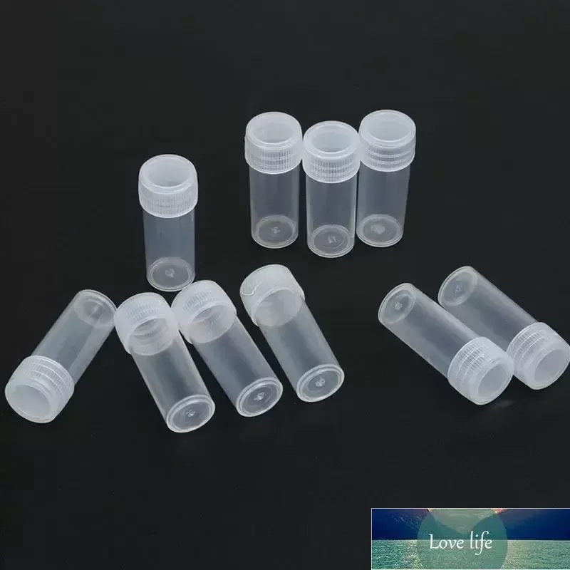 5 ml 5G objętościowe plastikowe butelki próbki Mały pojemnik do przechowywania Test Tube Fial Pojemnik magazynowy