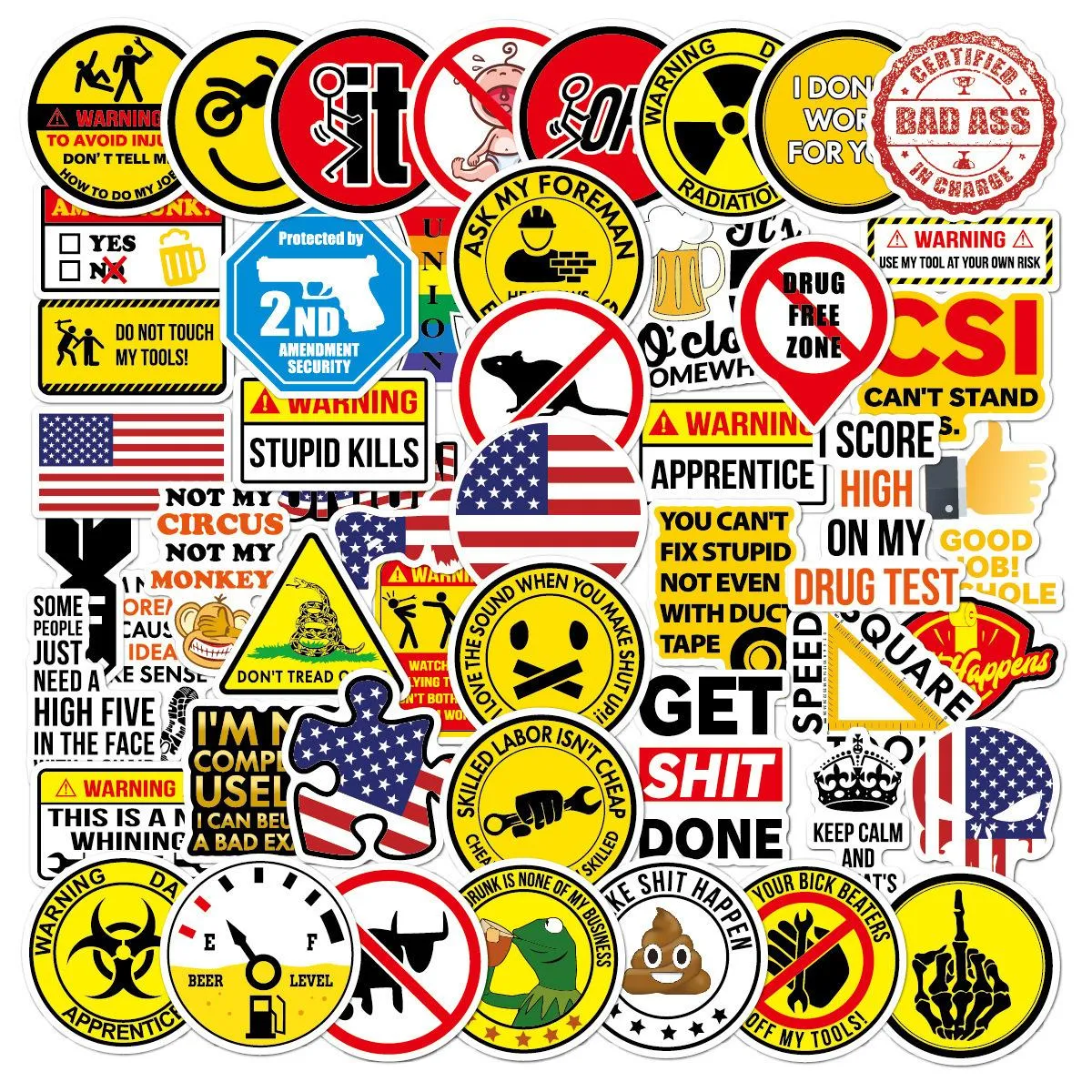 50pcs Helmet stickers Pack For Skateboard Notebooks Motorcycles Bicycles Car Sticker Decals