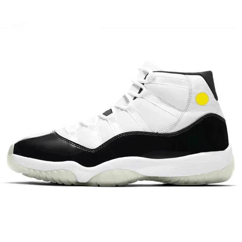Jumpman 11 Cement Grey 11s Low Basketball Shoes J11 Low Yellow