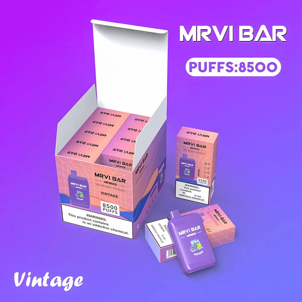 Горячий оригинальный бар MRVI 8500 Puffs одноразовый вар