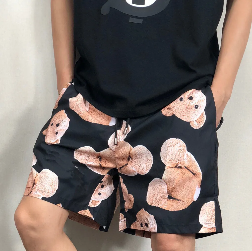 Modische, schnell trocknende Angel-Shorts für Damen und Herren, Herren-Designer-Shorts, Strandshorts mit Guillotine-Bären-Print, verkürzte Bären-Engel-T-Shirts, Angel-Shorts