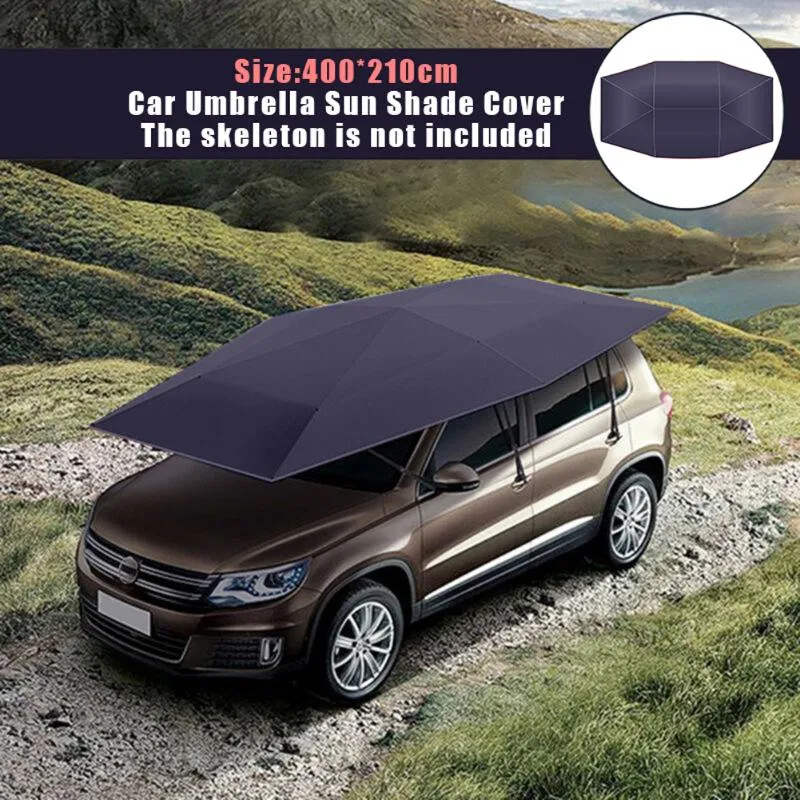 Auto Parasole Ombrello Parasole Copertura Tenda Panno 4X2.1M Impermeabile Universale Sunproof Accessori Estivi Strumenti