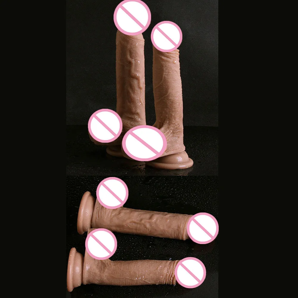 Vibradores GaGu Juguetes sexuales para adultos 7/8 pulgadas Enorme consolador realista Gran pene de silicona con ventosa para mujeres Mastu_voghion.com
