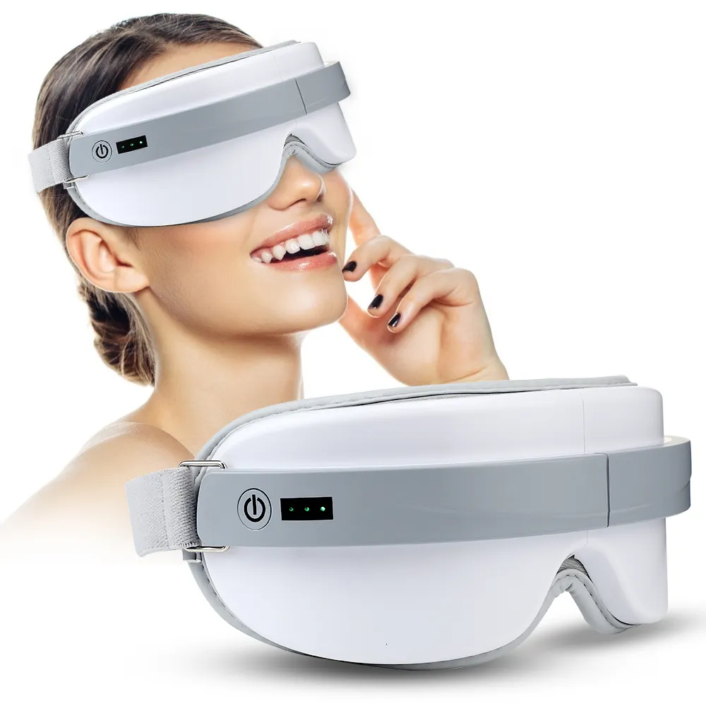 Eye Massager Electric Vibration Compress Wireless Care Instrument Strumento di massaggio antifatica 230314