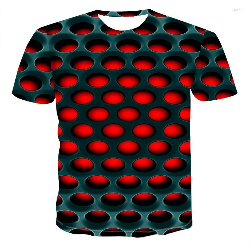 Мужские футболки большого размера, мужская футболка, лето 2023, геометрический круг, 3D-принт, футболки, модные, с круглым вырезом, с коротким рукавом, повседневные, свободные