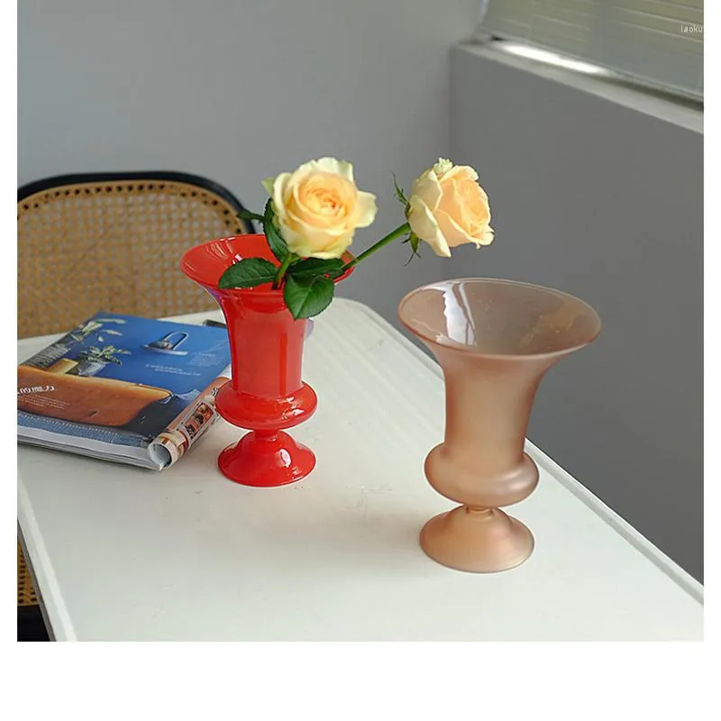 Vases Flower Vase For Table Decoration Living Room Glass Modern Tabletop Terrarium Containers Desktop Dried