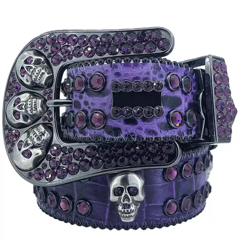 Save Big on Bulk Rhinestone Waist Belts Designer Rhinestone Belt BB Style  Premium Waistband Skull Buckle For Men And Women Best Deals on DHgate