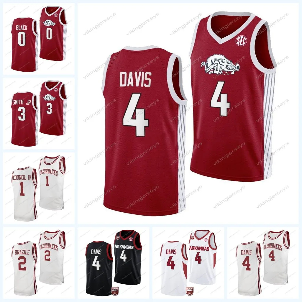 NCAA College Basketball Jersey 4 Davonte Davis Anthony Black Ricky Council Trevon Brazile Nick Smith Jalen Graham Joseph Pinion Makhi Mitchell Johnson