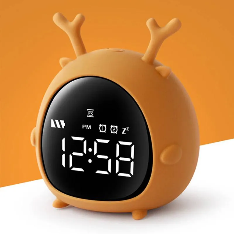 Relojes Accesorios Otro Reloj Despertador Niños Niño Niños Dormir Cabecera Digital Despertar Temperatura Snooze Temporizador Para Dormitorio/Mesa/Escritorio