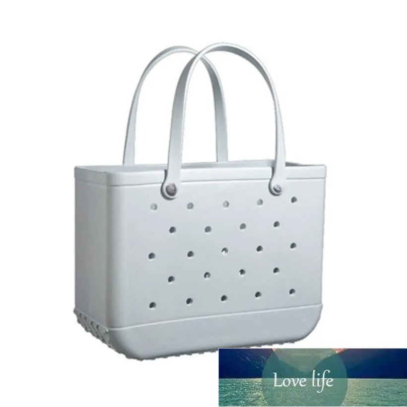 Bonbons Silicone plage lavable grande capacité portable plaine panier sacs Shopping femme Eva imperméable fourre-tout Bogg sac sac à main Eco