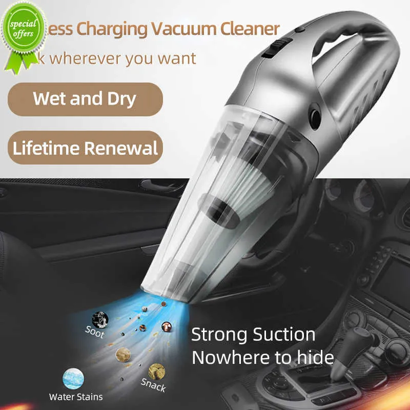 New Car Vacuum Cleaner Wireless Auto High-power Powerful Household Car Dual-use Small Charging Handheld Vacuum For Home Pet Hair