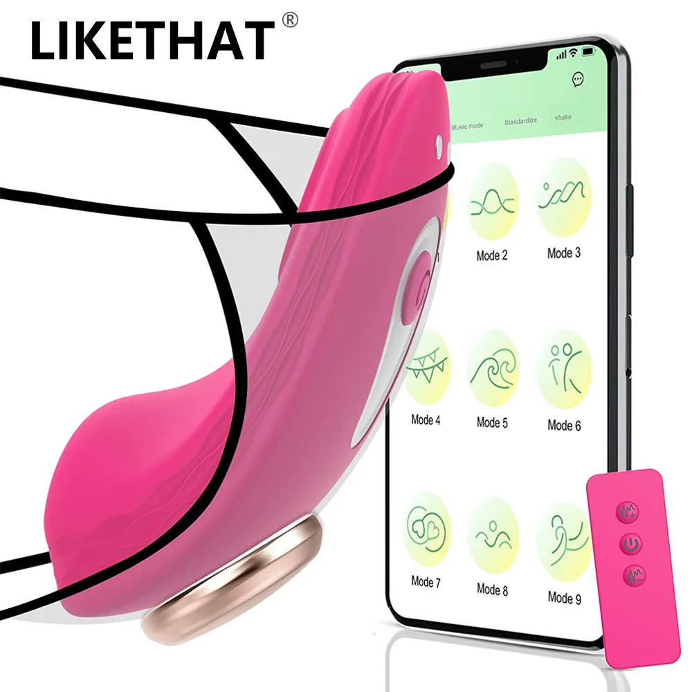 Vibratoren App Control Female Vibrator für Frauen Clitoris Stimulator Dildo Magnethips Paare Erwachsene Sex intimes Spielzeug 230314