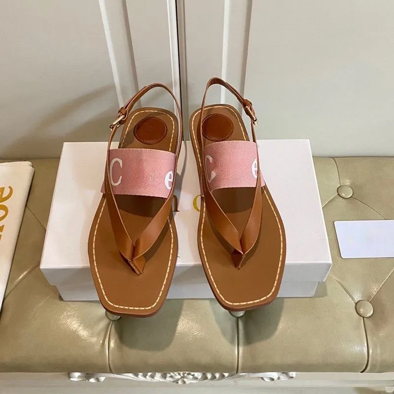 2023 nuovi sandali firmati da donna diapositive hite nero rosa Pantofole di tela in tessuto con scritta da donna Scarpe da donna spedizione gratuita scarpe da esterno estive