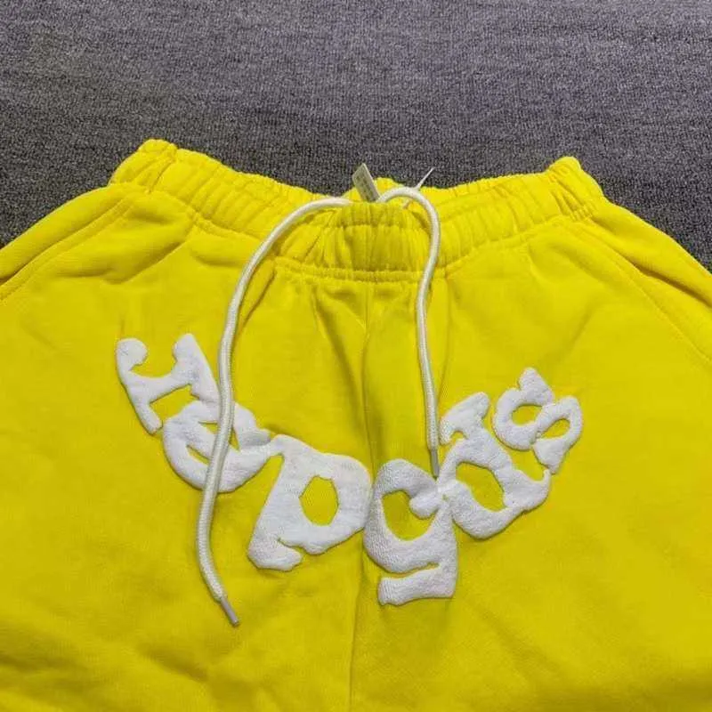 Pink And Yellow Spider Yellow Zip Up Hoodie With Foam Fabric