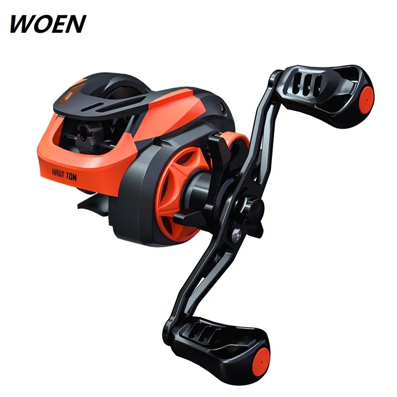 WOEN baitcast Reel HM200 Protección del agua de mar Rueda de pesca 8 kg Fuerza de frenado Relación de alta velocidad 7.2: 1