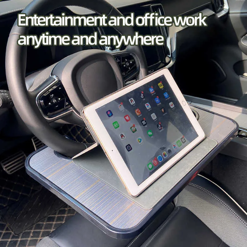 1× Car Steering Wheel Tray Desk Laptop Drink Food Work Table Holder Travel  Table