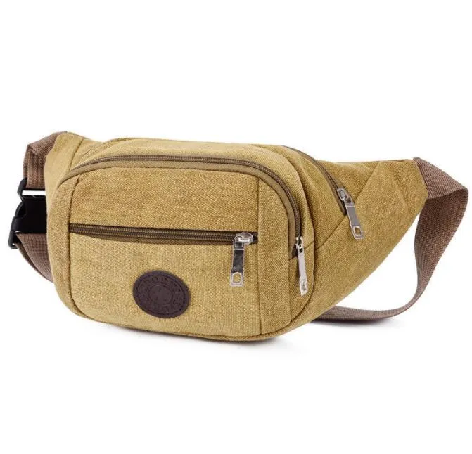 Canvas waist Bag casual Outdoor running waist bags Crossbody messenger Shoulder backpack Waistpacks Bumbag