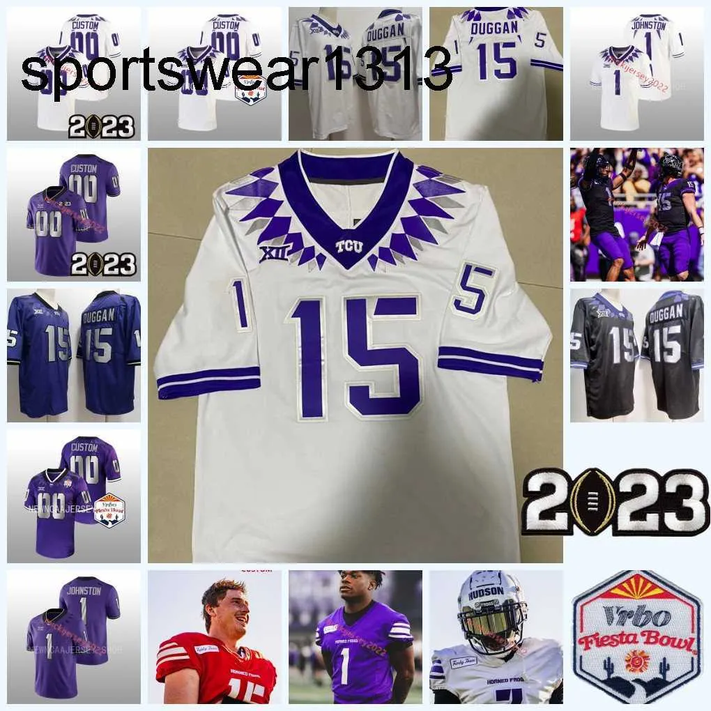 2022 VRBO Fiesta Max Duggan TCU Horned Frogs Football Jersey Quentin Johnston Jordon Hudson Garrett Hayes Shadrach Banks Wes Harris Chace