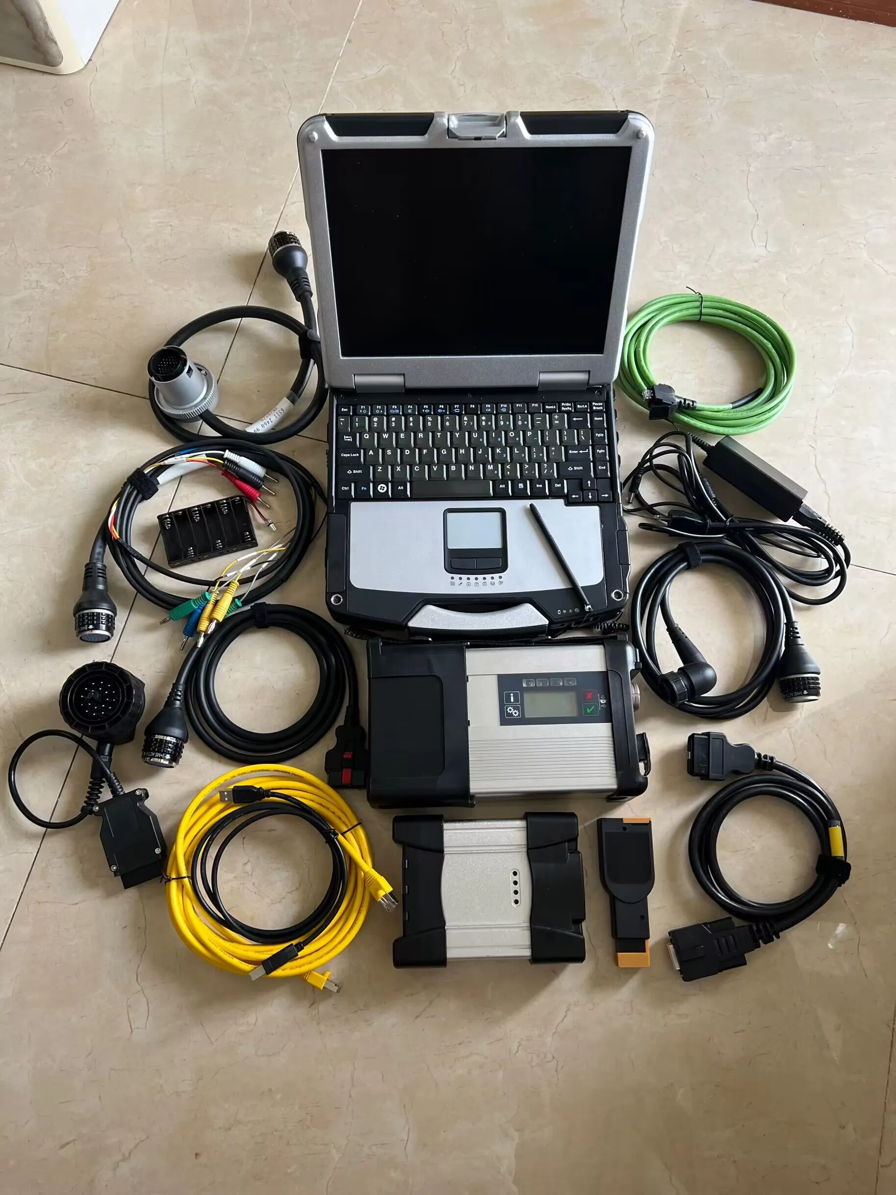 2in1 Auto Diagnosis Tools MB Star C5 and Icom Next FOR BMW with 2TB HDD with Used Laptop CF31 I5 6G Ready use