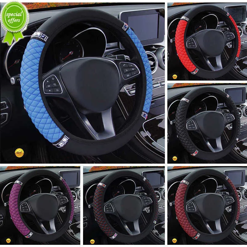 New Car Steering Wheel Cover No Inner Ring Universal Fit for Toyota Aygo Suzuki Baleno Skoda Rapid Ssangyong Rexton Renault