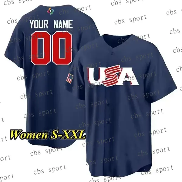 2023 Team USA Classic WBC Baseball Jerseys Authentic Mike Trout, Nolan