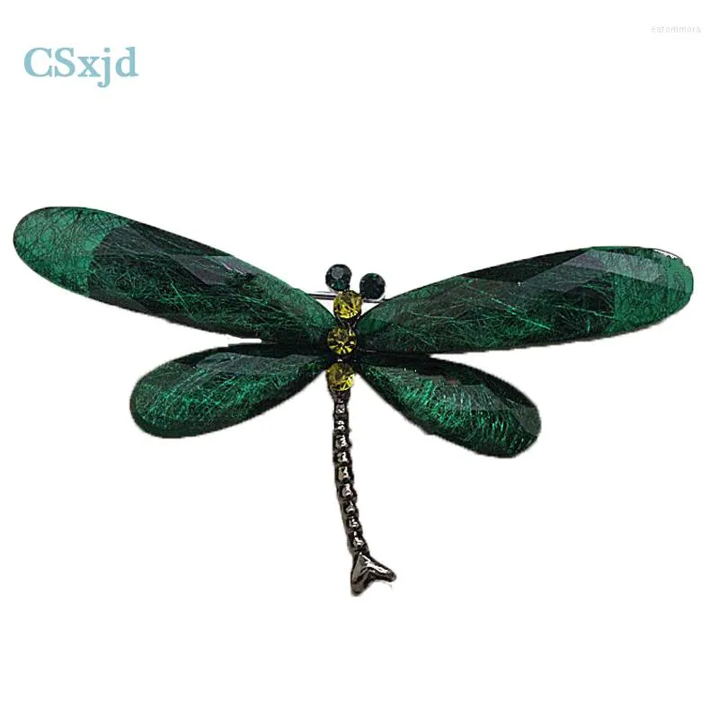 Brooches CSxjd Fashion Autumn And Winter Models Large Dragonfly Brooch Women Scarf Clothes Hats Shoulder Pins Jewelry 2023