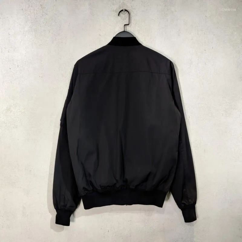 Giacche da uomo Street High Autumn Mens Bomber Jacket Colletto alla coreana Manica lunga Harajuku Capispalla casual Cerniera gotica Nero Cargo MaleMen's