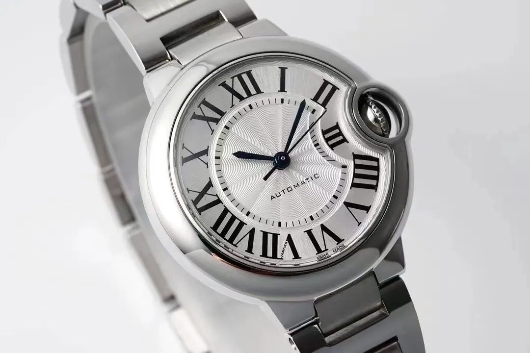 Carier zilver Zffactory staal dames roestvrij quartz horloge wijzerplaat diameter 28 mm 33 mm Japans premium uurwerk super elektronisch horloge wit gezicht sterkte waterpro