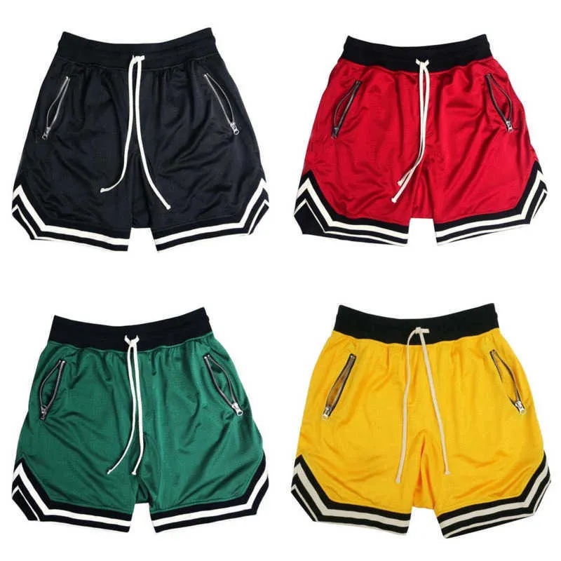 Men Clothing Summer Thin Mesh Sports Basketball Shorts Mens Muscle Fitness Running Basketball Training Breathable Fitness Capris Pluse Size 3xl 4xl 5xl