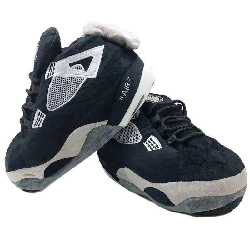 슬리퍼 bnndhome 유니esx 스니커 겨울 따뜻한 1 개의 크기에 맞는 대부분의 3644 슬리퍼 여자 바닥 홈 면화 신발 숙녀 실내 슬라이더 Z0215 Z0215