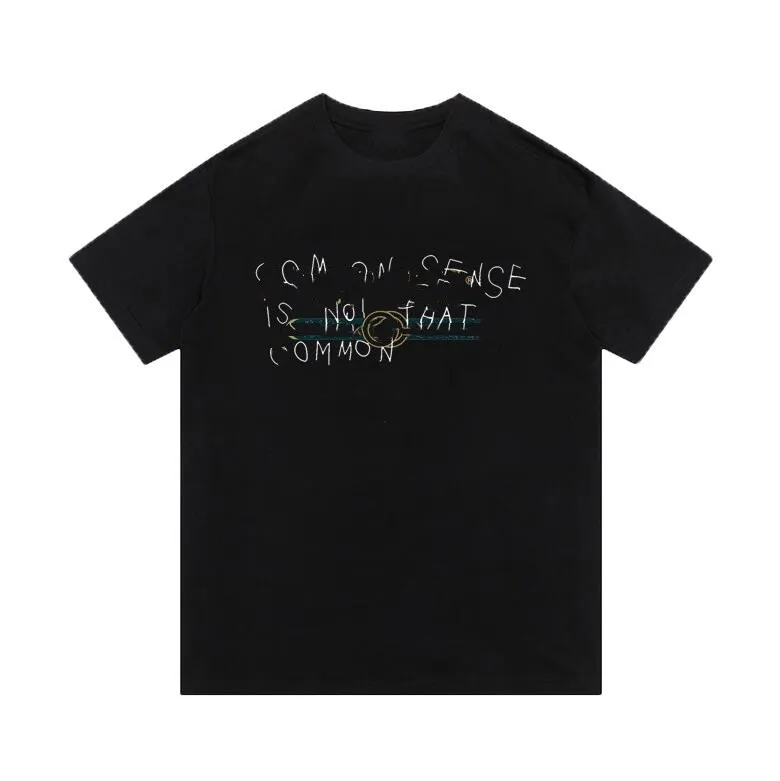Uomo Donna T-shirt cuori ricamati semplici magliette moda maschile camicia a maniche corte stampa lettera amanti solidi magliette unisex