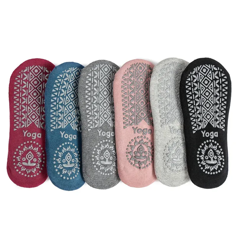 Hemskor Kvinnor Yoga Socks Silicone Pilates Barre Socks Fitness Sport Sock Sports Dance Slippers With Gips For Women Girls