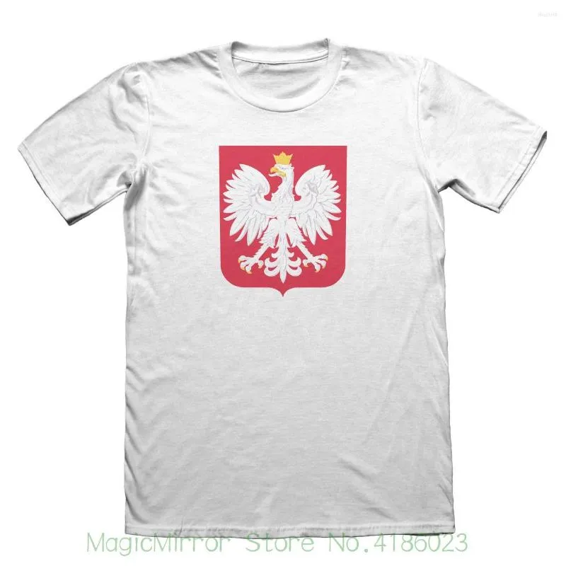 Camisetas masculinas T -shirt Polônia Polska - Presente engraçado masculino #4372 Cotton Brand Roupas Tops Tees
