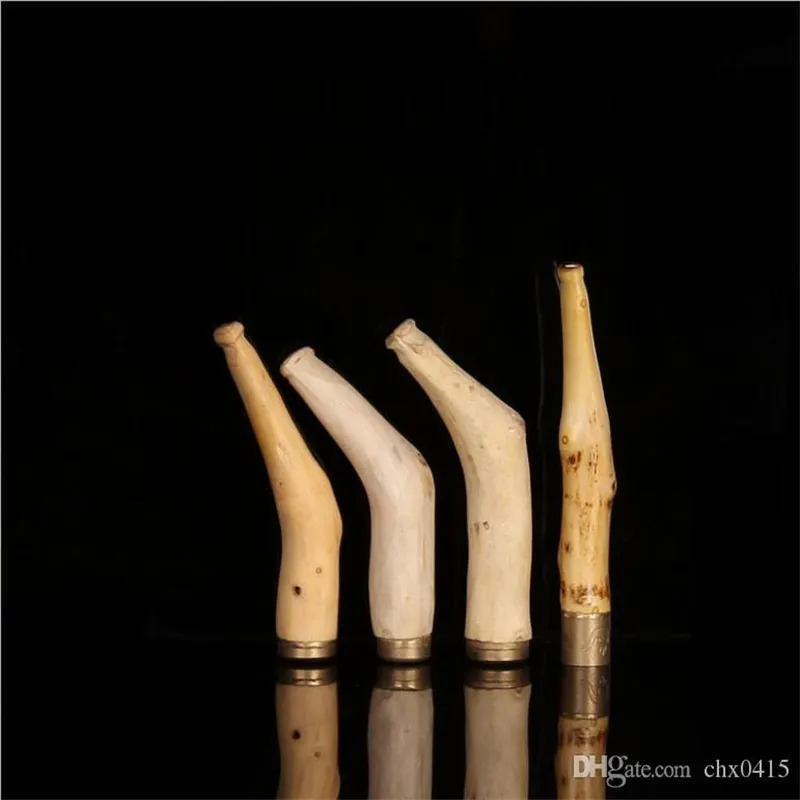Курительные трубы чистый натуральный мандарин 8 мм бронзовый головка стержня держатель сигарет Creative деревян