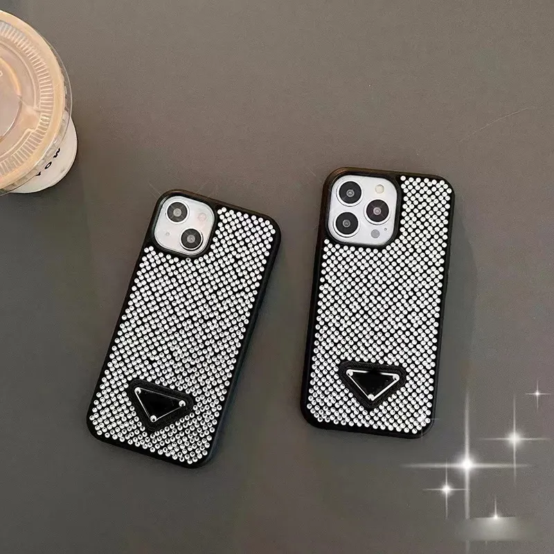 Diamond iPhone Crystal 13 Pro Max Case Designer Case di telefonia cellulare Rinestone per Apple 14 Plus 12 11 Bling glitter Sparkling Mobile Cover Cover Coque 022 S