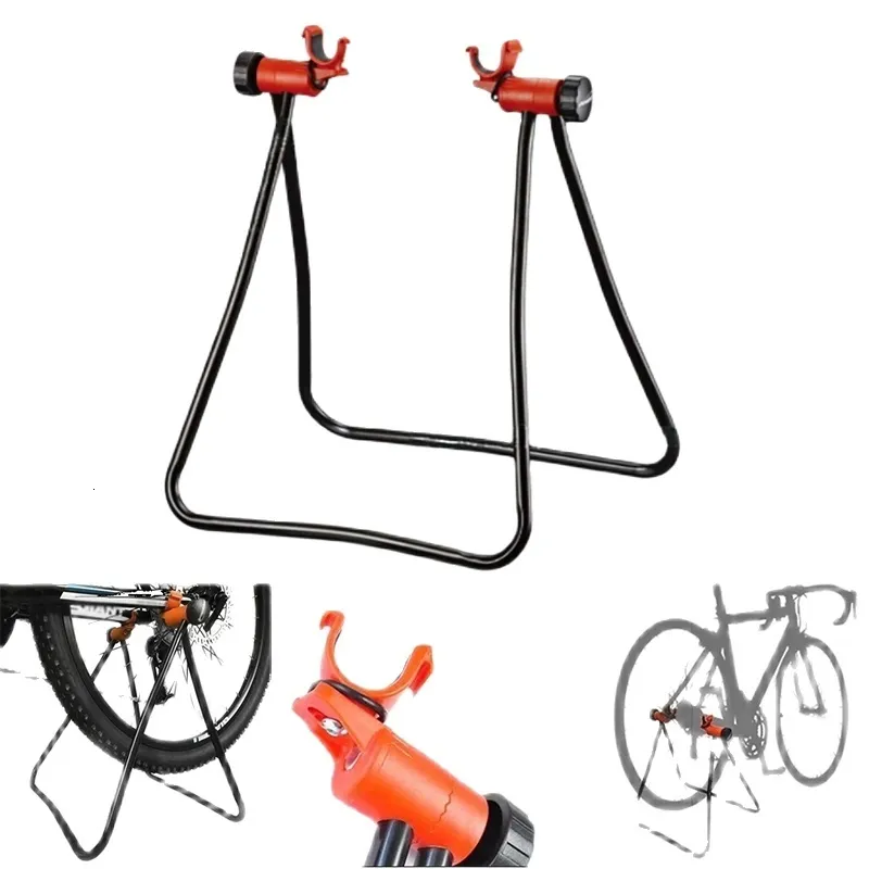 Bike Frames Mountain Road Triangle Vertical Foldable Stand Accessories Support For Adjusting Cleaning Repairing Bicycle 230316