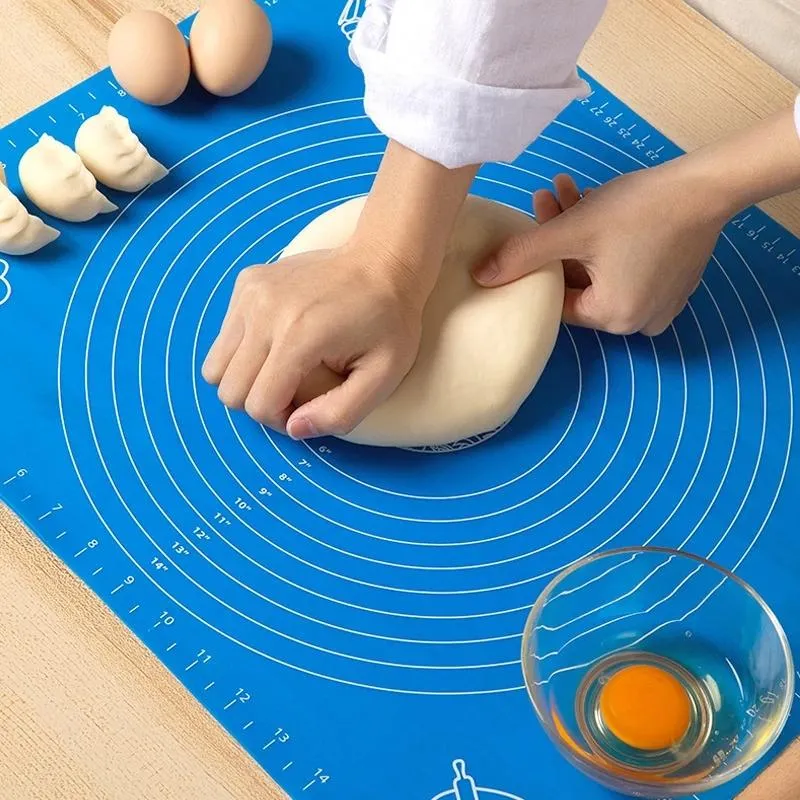 Strumenti per torte Tappetino per rotolamento ispessimento antiaderente in silicone Noodle Pasticceria Pasta da forno Farina Tovaglia Utensili da cucina