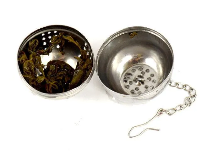 Stainless Steel Egg Shaped Egg-shaped Tea Balls Teakettles Infuser Strainer Locking Spice Ball 4cm 