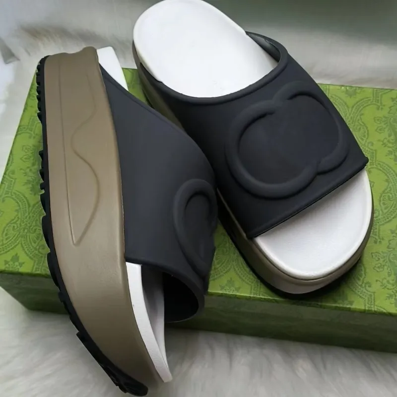luksusowe klapki slajdów projektanci marki damskie damskie sandały na platformie wykonane z przezroczystych materiałów modne seksowne urocze słoneczne plażowe buty damskie pantofel