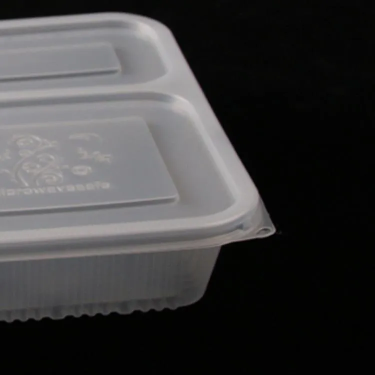 Free shipment 4 compartments Take Out Containers grade PP food packing boxes high quality disposable bento box DH8595