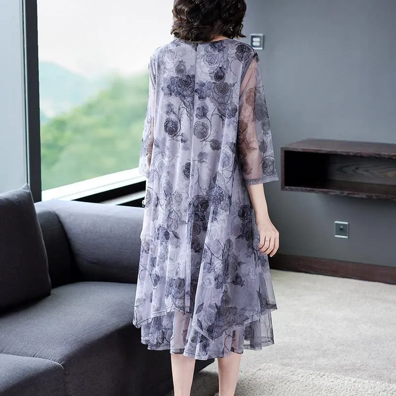 three quarter sleeve midi casual dresses for women Amazon.com: Women's 3/4 Sleeve Midi Dress Casual Round Neck Summer Dresses 2026 A Line Floral Print Casual Midi Dress Curvy Dress with Pockets : Clothing, Shoes & Jewelry