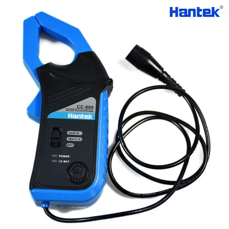Hantek ACDC 전류 클램프 미터 CC 핸드 헬드 오실로스코프 BNC 커넥터 전류 센서 전력 측정 기능