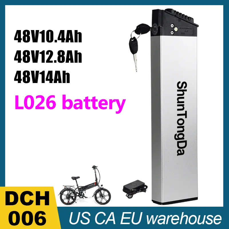 Batterie de vélo électrique pliante 48V 10.4Ah 12.8Ah 14Ah DCH006 Batteries de vélo électrique pliables 48v pour batteries de vélo électrique LO26 20LVXD ZHENGBU