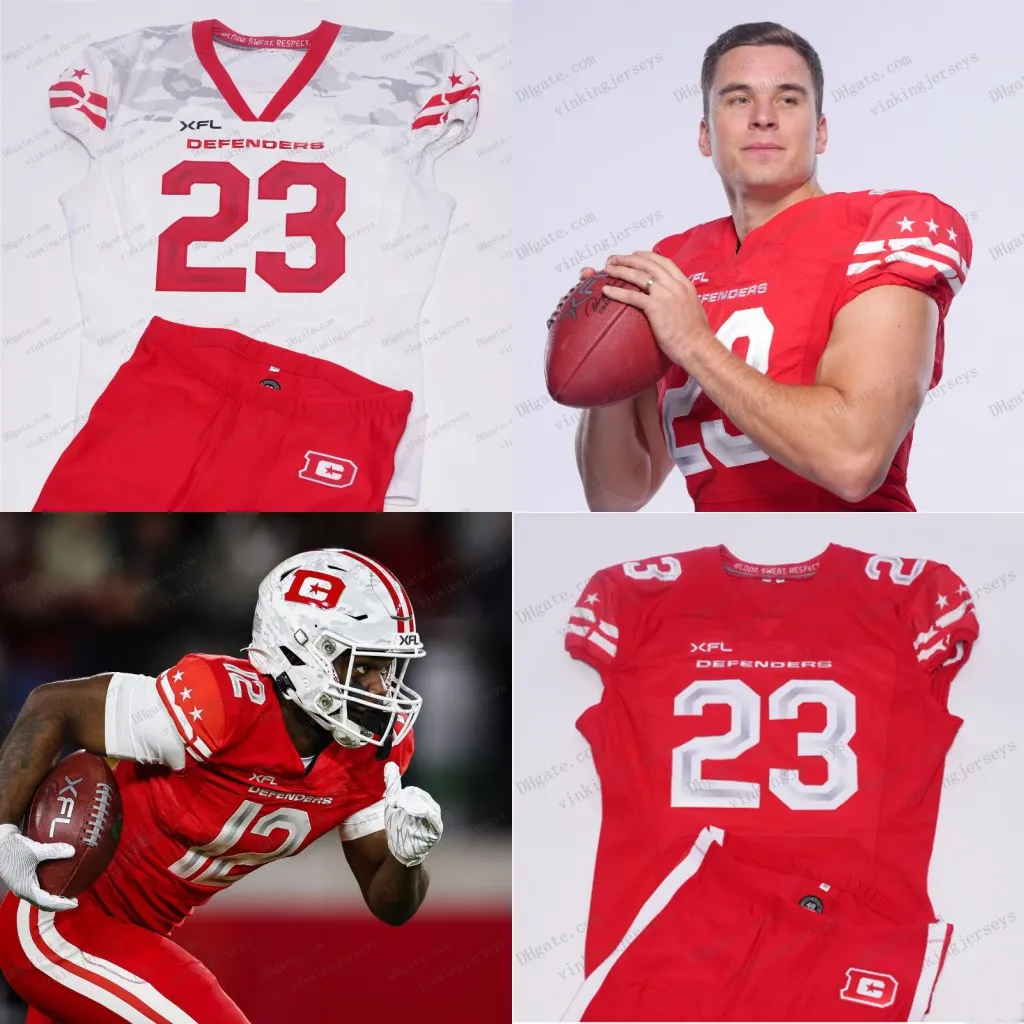 XFL Football Jerseys 2023 DC Defenders Jersey Eric Dungey Ryquell