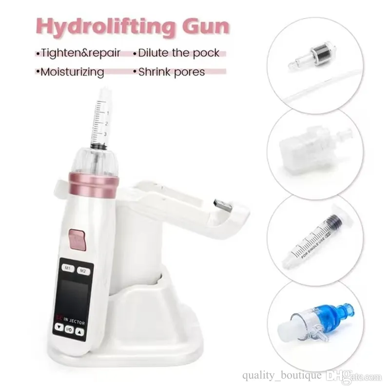 كوريا ميزوثيرابي EZ الضغط السلبي Meso gun Hydrolifting Water Needle Free Microcrystal Beauty Equipment