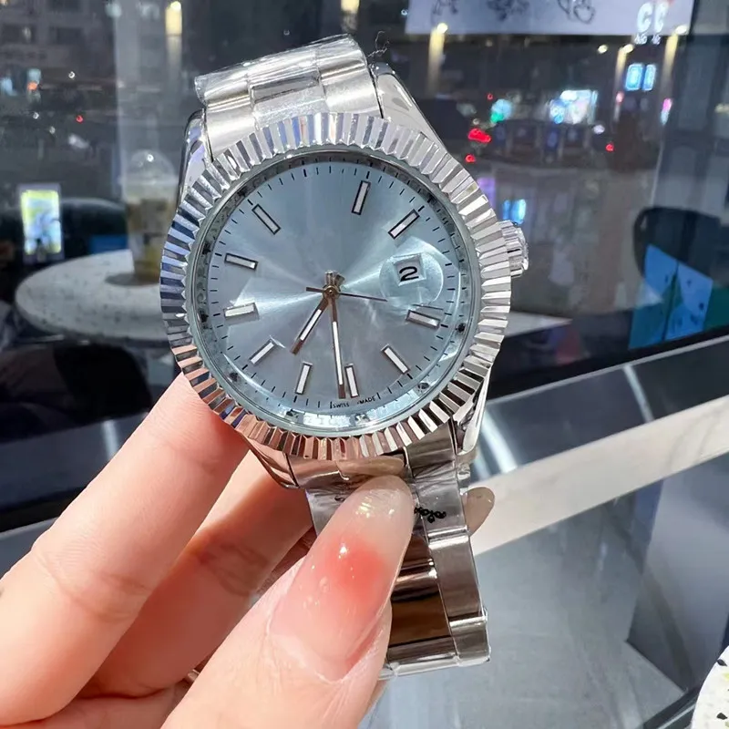 Роскошные мужские часы 41 мм кварцевые часы из нержавеющей стали 316L Montre de luxe