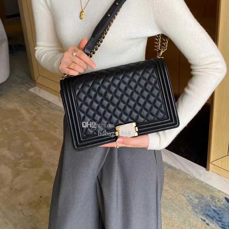 Save Big on Bulk Leather Handbag Shoulder Bag Shoulder Bag Designer  Crossbody Bags 28CM Handbag Caviar Flap Bags Genuine Leather Top Mirror  Quality