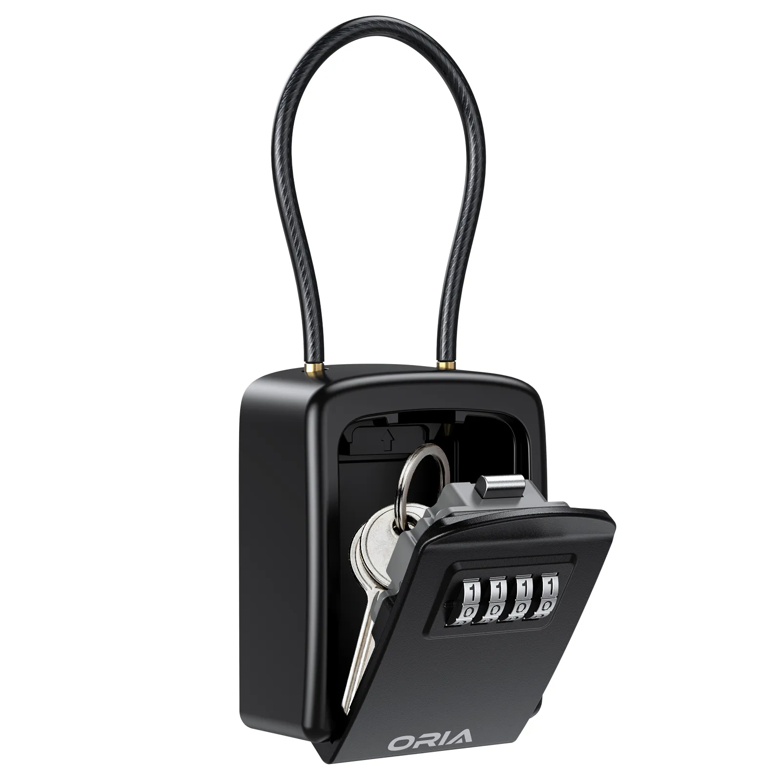 Door Locks ORIA Key Knox Box Padlock Resettable Code Key Storage Knox