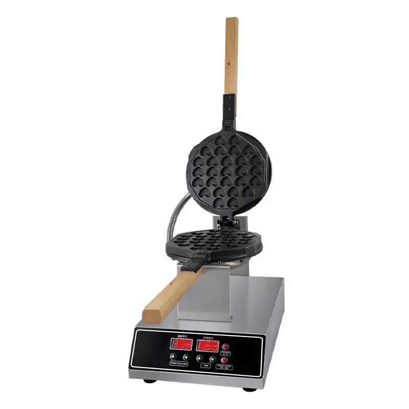 Commercial Heart Shaped Electric Egg Koji Waffle Cone Maker For Eggettes, Puff Cakes, And Hong