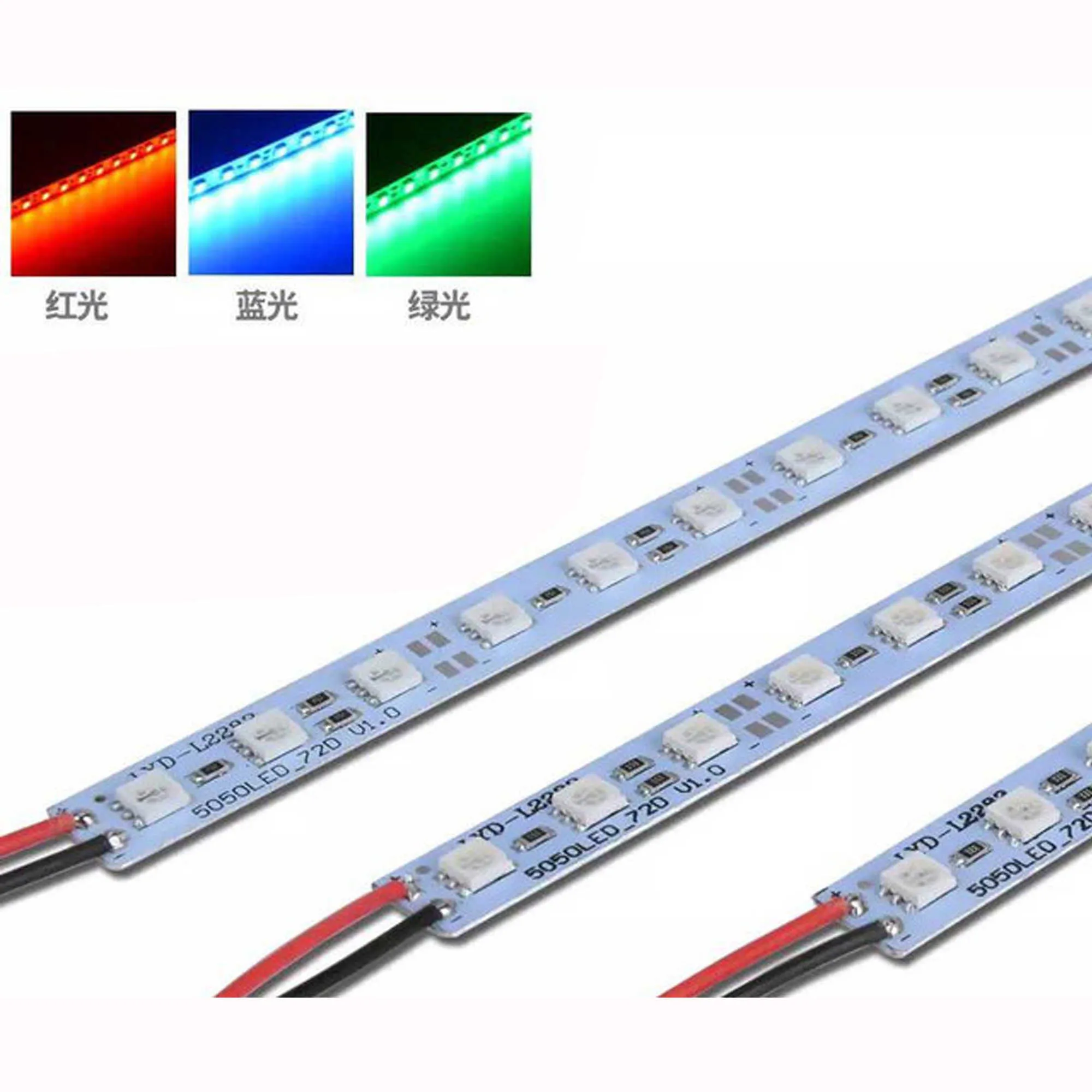 LED -stroken 5050 LED BAR LICHT SMD 36LES/50 cm Wit/warm wit/rgb LED Hard strip DC 12V 5050 LED -buis Hard LED Strip Lamp gratis verzending P230315